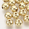 CCB Plastic Beads, for DIY Jewelry Making, Round, Golden, 8x7mm, Hole: 1.6mm, about 1900pcs/500g.