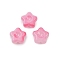 Transparent Glass Beads, Star, Baking Paint, Pale Violet Red, 10.5x11x5mm, Hole: 1mm