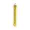 Electroplated Natural Quartz Pendants, with Brass Findings, Bullets, Pointed Pendants, Platinum, Yellow, 40~65x7~15mm, Hole: 3mm