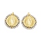Rack Plating Brass Pendants, Cadmium Free & Lead Free, Long-Lasting Plated, Flat Round, Real 18K Gold Plated, 23.5x23x2.5mm, Hole: 3mm