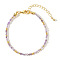 Bohemian Style Natural Amethyst Beaded Bracelets Women's Fashion Accessory, Random Permutation