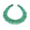 Synthetic Turquoise Graduated Spike Beads Strands, Tusk Shape, Green, 20~49x4.5~5mm, Hole: 1.2mm, about 99pcs/strand, 16.9~17.7 inch(43~45cm)