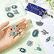 16шт 8 стиля подвески из синтетической бирюзы FIND-SC0009-10-3