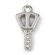 Латунные микропаве прозрачные подвески с фианитом KK-L238-22P-1
