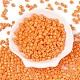 Непрозрачный стеклянный бисер с краской для выпечки SEED-T008-02F-2