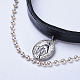 Колье колье из коровьей кожи NJEW-JN02391-2
