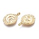 Латунные микропаве прозрачные подвески с фианитом KK-N232-246-3