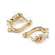Серьги-кольца из латуни ZIRC-L097-055G-3