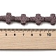 Бусы из натуральной лавы G-L498-E01-01B-4