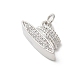 Подвески из латуни с покрытием из прозрачного кубического циркония KK-Z056-20P-2