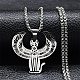 Ожерелье с подвеской из нержавеющей стали 201 NJEW-K253-13P-1