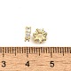 Латунные микропаве из прозрачного кубического циркония KK-V008-18G-2