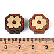 Натуральные сандаловые бусины и латунные бусины WOOD-T032-33E-3
