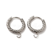 Фурнитура для сережек-колец из нержавеющей стали 201 STAS-I695-02B