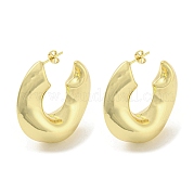Серьги-гвоздики из латуни с реечным покрытием EJEW-K263-35G