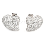 Серьги-гвоздики из циркония EJEW-U005-12B-P