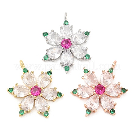 Подвески из кубического циркония с покрытием из латуни KK-R150-14-1