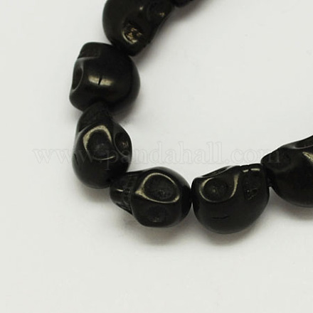 Синтетических нитей бирюзовые бусы TURQ-S105-13x10mm-10-1