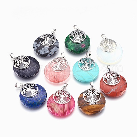Природные и синтетические Gemstone подвески G-F573-C-1