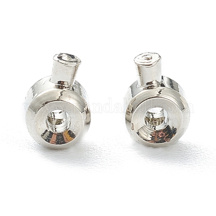 Зажимные бусины из латуни KK-F826-03P-1
