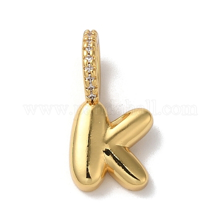Латунные микро проложить кубического циркония подвески KK-K345-13K-G-1