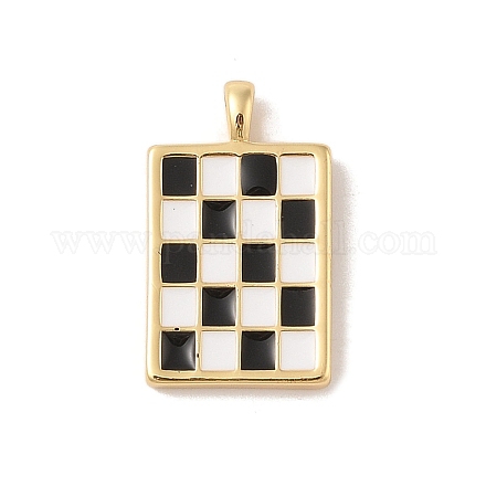 Подвески из латуни с эмалью в стойку KK-Z047-03G-01-RS-1