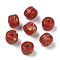 Handmade Lampwork Beads, Column, FireBrick, 11~13x10~11mm, Hole: 3mm