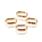 201 Stainless Steel Quick Link Connectors, Linking Rings, Closed but Unsoldered, Oval, Golden, 9x5.5x2mm, Inner Diameter: 7x3.5mm