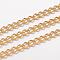 Ion Plating(IP) 304 Stainless Steel Twisted Chains, Curb Chains, Unwelded, with Spool, Real 18K Gold Plated, 5x3.5x0.8mm, about 32.8 Feet(10m)/roll