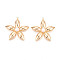 Brass Pendants, Flower, with Imitation Pearl, Long-Lasting Plated, Nickel Free, Real 18K Gold Plated, 47.5x46x9mm, Hole: 2mm