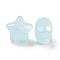 Imitation Jelly Style Acrylic Beads, Star, Light Cyan, 17x17.5x11.5mm, Hole: 3mm, about 290pcs/500g