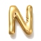 PVD Vacuum Plating 304 Stainless Steel Pendants, Real 18K Gold Plated, Letter Charm, Letter N, 19x15.5x4.5mm, Hole: 2mm