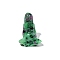 Natural Ruby in Zoisite Sculpture Display Decorations, for Home Office Desk, Goddess Gaia, 37mm