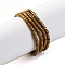 Electroplated Non-magnetic Hematite Beads Strands, Disc, Heishi Beads, Golden Plated, 2~2.5x1mm, Hole: 0.6mm, about 365~370pcs/strand, 15.47''(39.3cm)