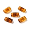 Opaque Acrylic Slide Charms, Rectangle, Chocolate, 2.3x5.2x2mm, Hole: 0.8mm
