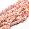 Natural Morganite Chip Beads Strands, 5~14x4~10mm, Hole: 1mm, about 15.5 inch~16.1 inch