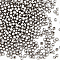 UNICRAFTALE about 500pcs Tiny Round Metal Beads 1mm Small Hole Ball Spacer Beads Stainless Steel Bead 3mm Dia Loose Beads Metal Spacers for Jewelry Making Findings DIY Stainless Steel Color