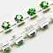 Brass Rhinestone Strass Chains, Rhinestone Cup Chain, 2880pcs Rhinestone/bundle, Grade A, Silver Color Plated, Peridot, 2mm, about 28.87 Feet(8.8m)/bundle