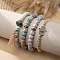 Bohemian Glass Beaded Stretch Bracelet Sets, Stackable Bracelets for Women