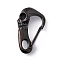 304 Stainless Steel Push Gate Snap Keychain Clasps, Skull, Gunmetal, 45x26x13.5mm, Hole: 5x9mm