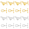 24 Sets 4 Styles Alloy Toggle Clasps, Oval & Heart, Mixed Color, 20x10.4~11.3x3mm, Hole: 5.5~11x2~7mm, 6 sets/style