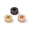 Brass Micro Pave Cubic Zirconia Beads, Column, Lead Free & Cadmium Free, Mixed Color, 7x3.5mm, Hole: 3mm