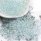 6/0 Inside Colours Glass Seed Beads, Teardrop, Light Cyan, 4.5~5x3.5~4x4~5mm, Hole: 1mm, about 88pcs/10g