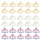 DICOSMETIC 60Pcs 3 Colors Moth Pendants Stainless Steel Filigree Moth Charms Colorful Hollow Flat Insect Charms for DIY Jewelry Making Bracelet Necklace Earring Craft Supplies, Hole: 1.2mm