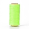 Waxed Polyester Cord, Micro Macrame Cord, Waxed Sewing Thread, Flat, Lawn Green, 0.8mm, about 284.33 yards(260m)/roll
