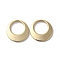 Brass Pendant, Lead Free & Cadmium Free, Flat Round, Real 24K Gold Plated, 12x1.5mm, Hole: 7.5mm