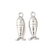 Ocean Theme Brass Charms, Cadmium Free & Nickel Free & Lead Free, Real Platinum Plated, Fish, 14.5x5.5x4mm, Hole: 1.2mm