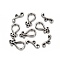 Tarnish Resistant 304 Stainless Steel Toggle Clasps, Teardrop, Stainless Steel Color, teardrop,: 19x10x2.5mm, Hole: 1.6mm, Bar: 7x16.5x2.5mm, Hole: 1.8mm