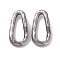 Non-Tarnish 304 Stainless Steel Pendants, Teardrop, Stainless Steel Color, 26x13x3mm