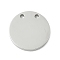 304 Stainless Steel Stamping Blank Tag Pendants, Flat Round Charm, Laser Cut, Anti-Tarnish, Stainless Steel Color, 15x1.5mm, Hole: 1.4mm